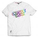 T-shirt Outsidewear "SprayOut Big" biały