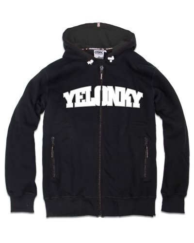 Bluza na suwak z kapturem Outsidewear "Yelonky" czarna