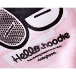 Bluza rozpinana z kapturem "Hello Hoddie" róż
