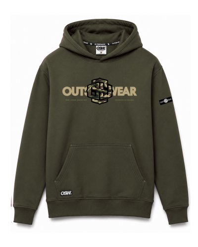 Bluza z kapturem Outsidewear "Bluntly" Dark Olive