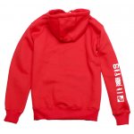 Bluza z kapturem Outsidewear "Logos" czerwona