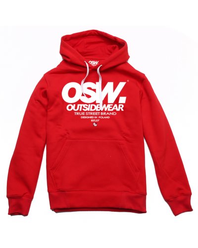 Bluza z kapturem Outsidewear OSW-Base czerwona