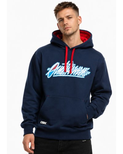 Bluza z kapturem Outsidewear "Tag" granat