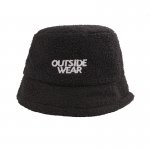 Bucket hat damski Outsidewear kapelusz czarny