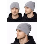 Czapka zimowa 2warstowa "Beanie-long" melanż