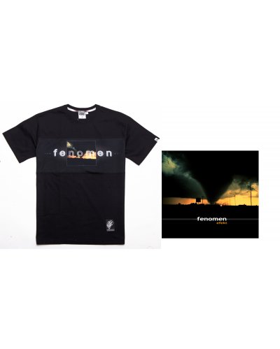 T-shirt "Fenomen - Efekt" czarny + Fenomen Efekt CD  , autografy, vlepy