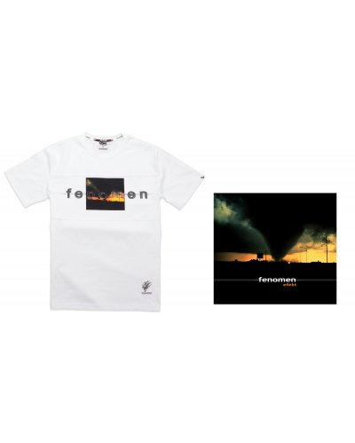 T-shirt Outsidewear "Fenomen - Efekt" biały + Fenomen Efekt CD  , autografy, vlepy