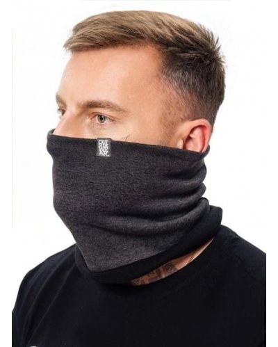 Komin maska ochrona twarzy bawełna/polar - grafit