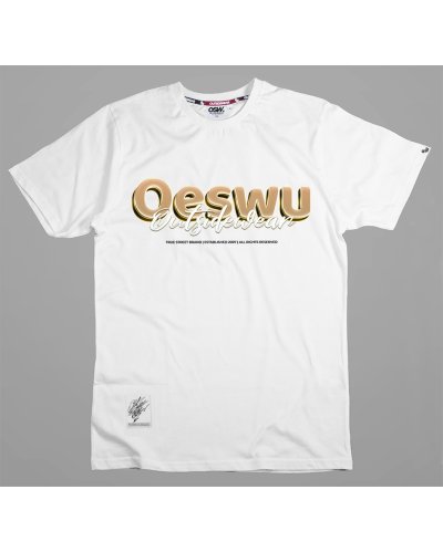 T-shirt Outsidewear "Goldie" biały