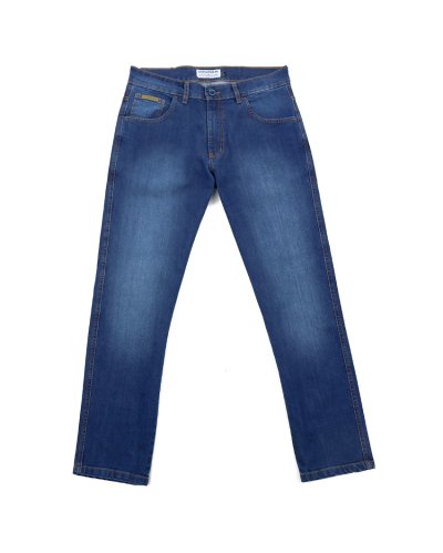 Spodnie jeans regular Outsidewear "Stripe2.0" navy