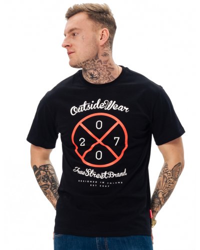 T-shirt "Circle" czarny