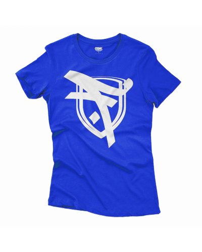 T-shirt Damski Outsidewear "Fenomen - Logo" niebieski