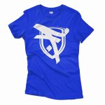 T-shirt Damski Outsidewear "Fenomen - Logo" niebieski