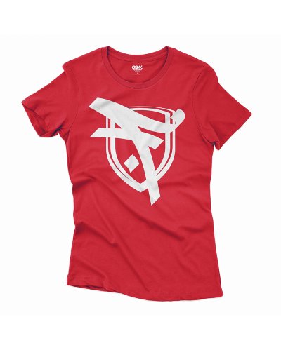 T-shirt Damski Outsidewear "Fenomen - Logo" czerwony
