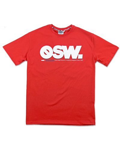 T-shirt "OSW." czerwony