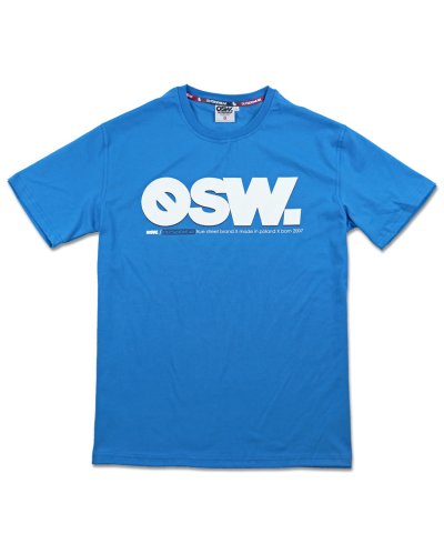 T-shirt "OSW." niebieski