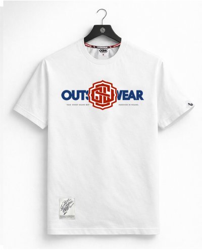 T-shirt Outsidewear Bluntly biały