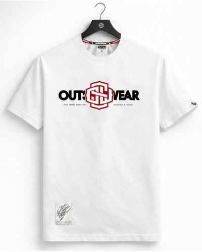 T-shirt Outsidewear Bluntly biały