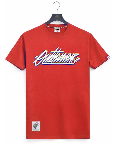 Koszulka Outsidewear "ColorTag" czerwony przód