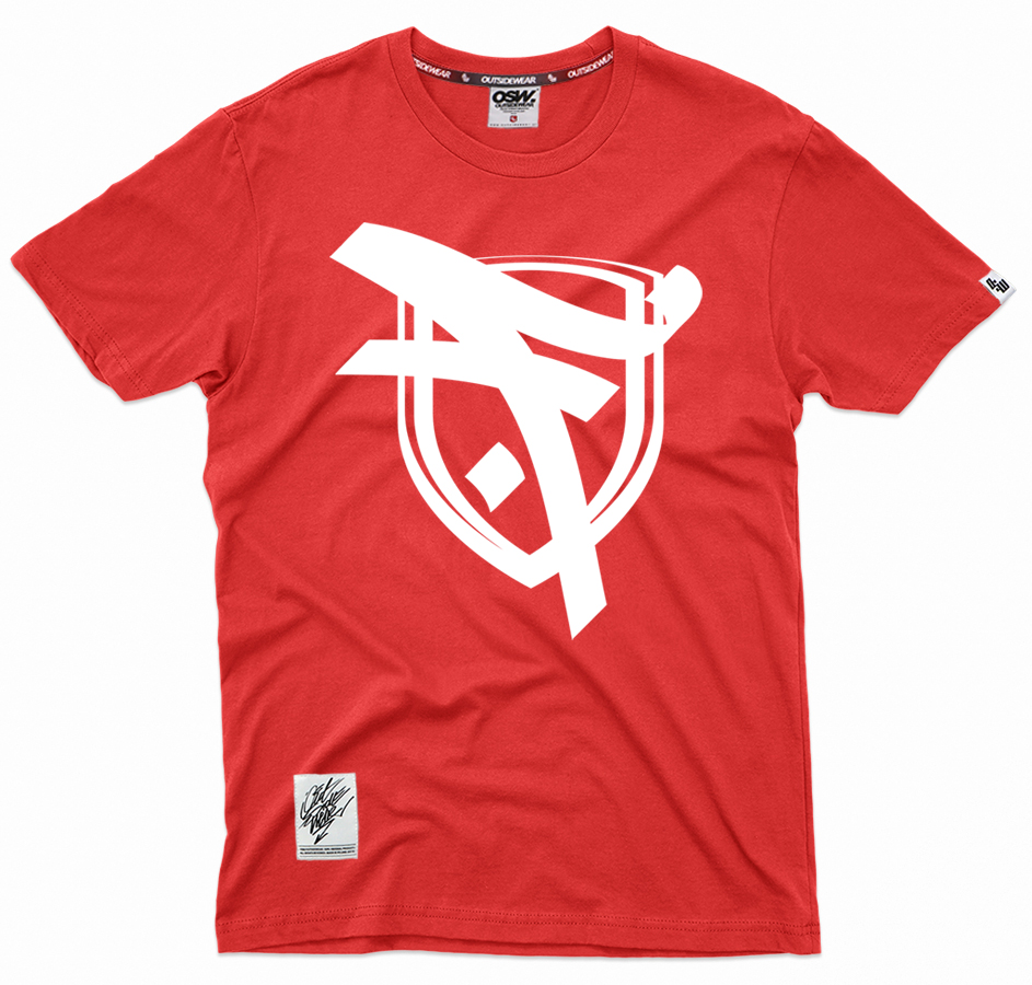 T-shirt Outsidewear "Fenomen - Logo" czerwona