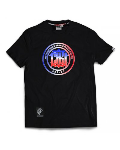 T-shirt Outsidewear "Monogram" czarny