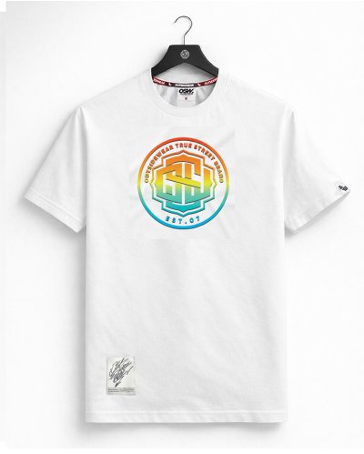 T-shirt Outsidewear "Rasta" biały