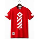 T-shirt Outsidewear "Vertical" czerwony