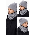 Zestaw zimowy: Czapka + Komin (Beanie Long & Komin) melanż